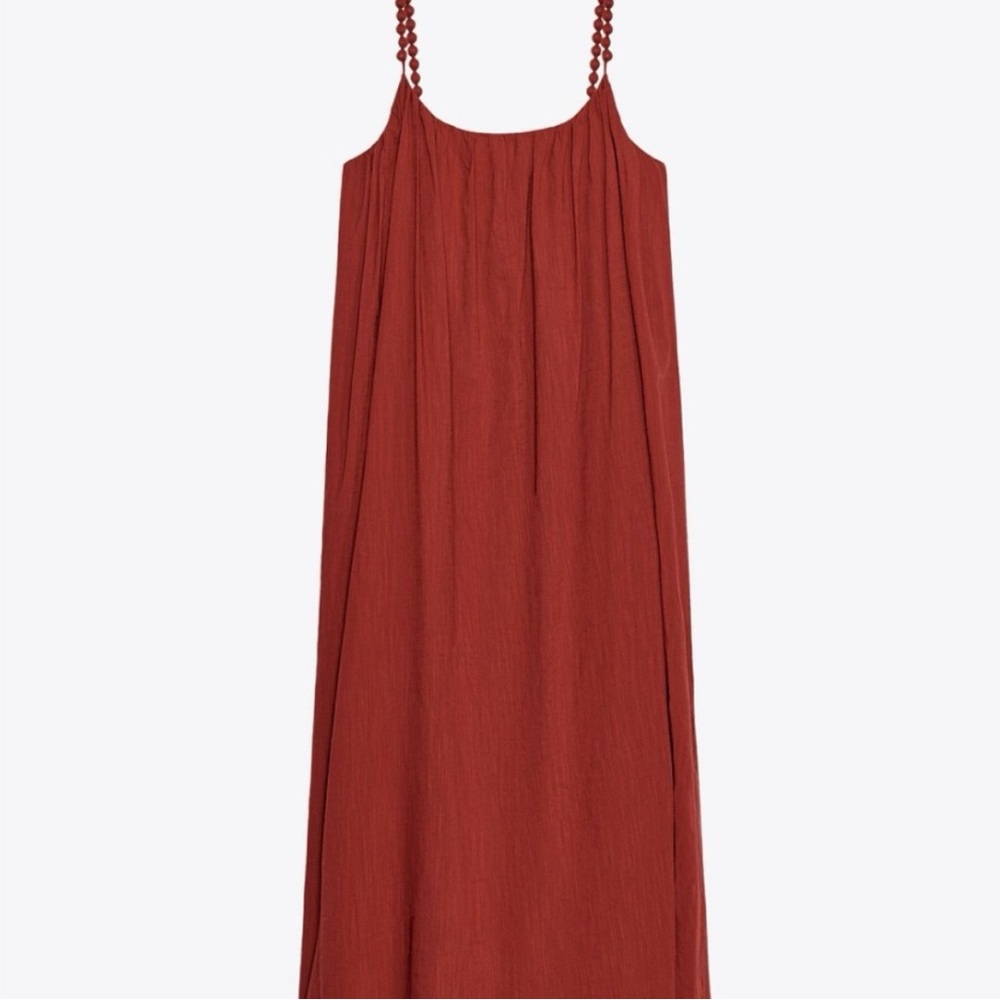 Zara  Red Sleeveless Maxi Dress